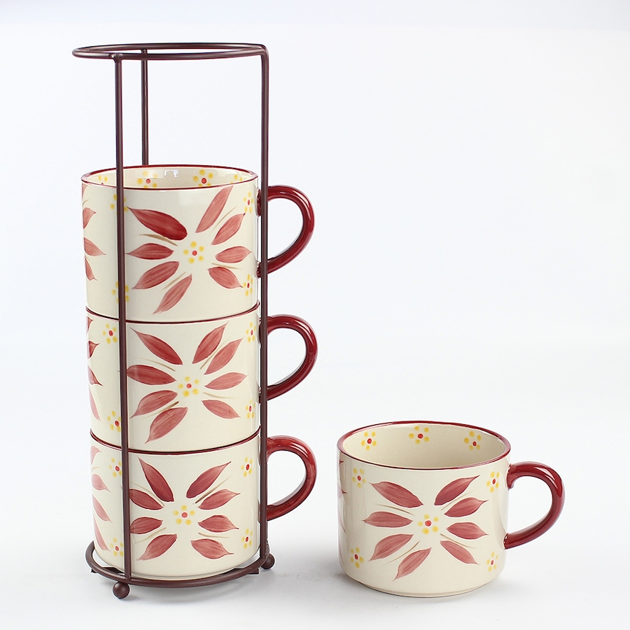 Image 220838_OWCRN.jpg, Product 220-838 / Price $33.88, temp-tations Stackable Mugs (Set of 4) from temp-tations on TSC.ca's Kitchen department