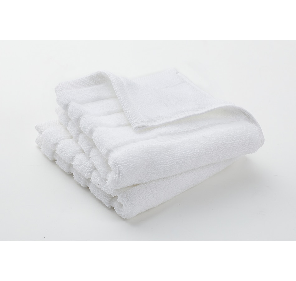 Image 220989_WHT.jpg, Product 220-989 / Price $10.00, Home Suite Zero Twist Cotton Stripe Wash Cloth (2-Pack) from Home Suite on TSC.ca's Home & Garden department