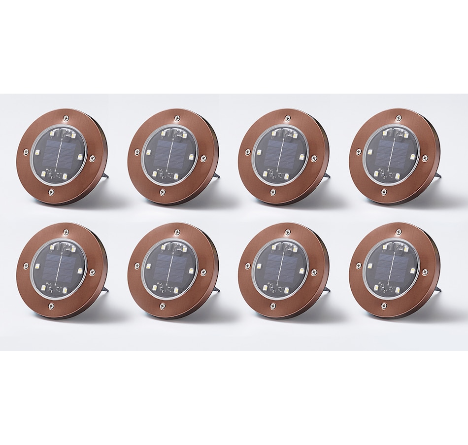 Image 221024_BZE.jpg, Product 221-024 / Price $54.99, Bell + Howell Colour-Changing Disk Lights 6 LED Set of 8 with Remote from Bell + Howell on TSC.ca's Home & Garden department