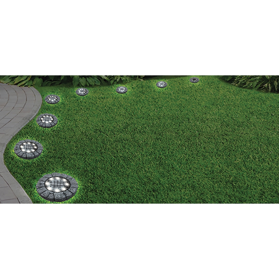 Image 221028_ALTMORE2.jpg, Product 221-028 / Price $9.33, Bell + Howell Stone Disk Lights With Stakes (4-Pack) from Bell + Howell on TSC.ca's Home & Garden department