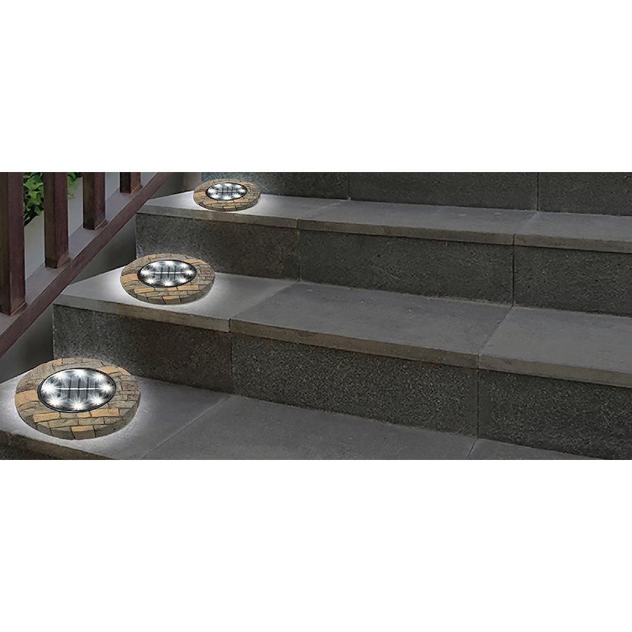 Image 221028_ALTMORE5.jpg, Product 221-028 / Price $9.33, Bell + Howell Stone Disk Lights With Stakes (4-Pack) from Bell + Howell on TSC.ca's Home & Garden department
