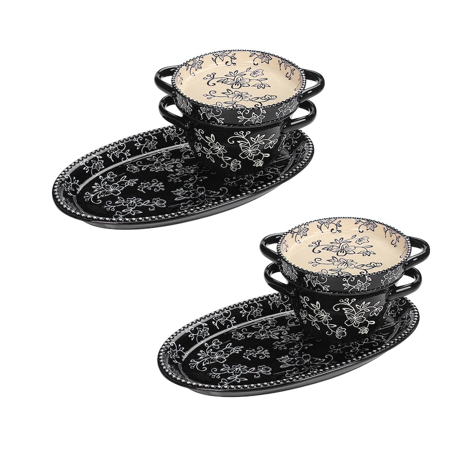 Image 221070_FLBLK.jpg, Product 221-070 / Price $29.88, temp-tations Lidded Soup and Sandwich Set (Set of 2) from temp-tations on TSC.ca's Kitchen department