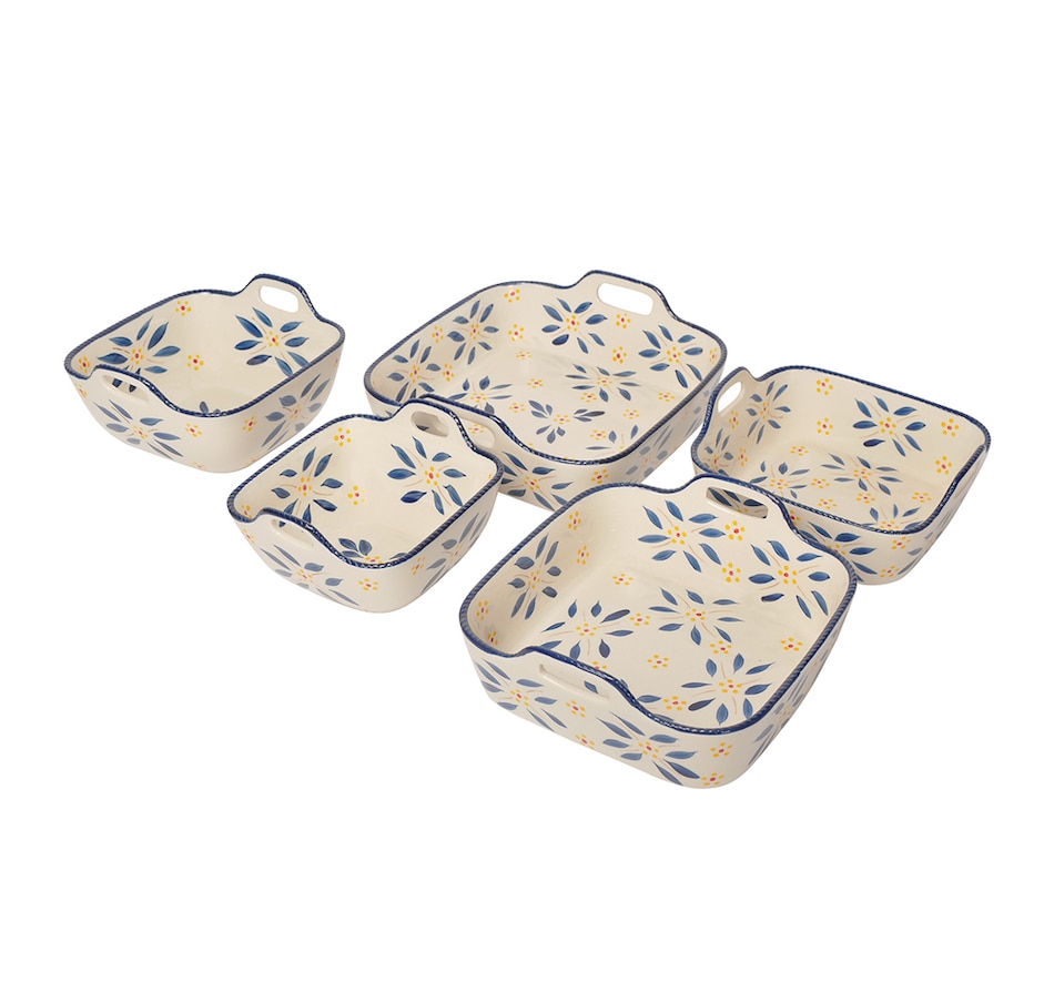 Image 221071_OWBLU.jpg, Product 221-071 / Price $119.99, temp-tations 5-Piece Bakeware Set from temp-tations on TSC.ca's Kitchen department