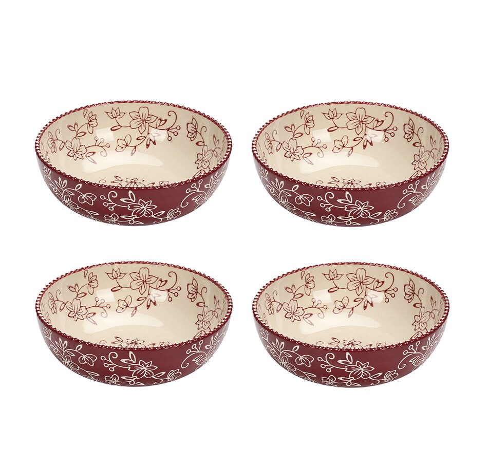 Image 221072_FLCRN.jpg, Product 221-072 / Price $19.33, temp-tations Set Of 4 Soup/Cereal Bowls from temp-tations on TSC.ca's Kitchen department