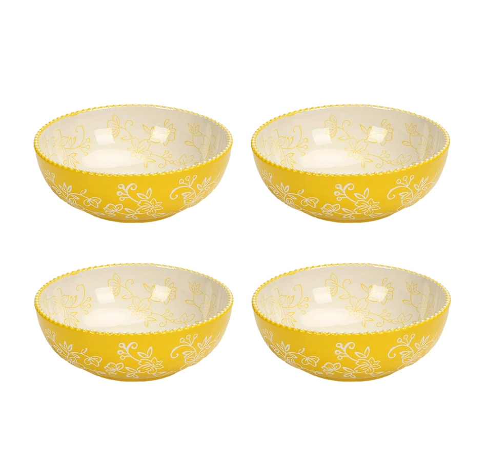 Image 221072_FLLYE.jpg, Product 221-072 / Price $19.33, temp-tations Set Of 4 Soup/Cereal Bowls from temp-tations on TSC.ca's Kitchen department