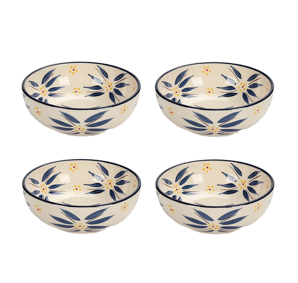 Image 221072_OWBLU.jpg, Product 221-072 / Price $19.33, temp-tations Set Of 4 Soup/Cereal Bowls from temp-tations on TSC.ca's Kitchen department