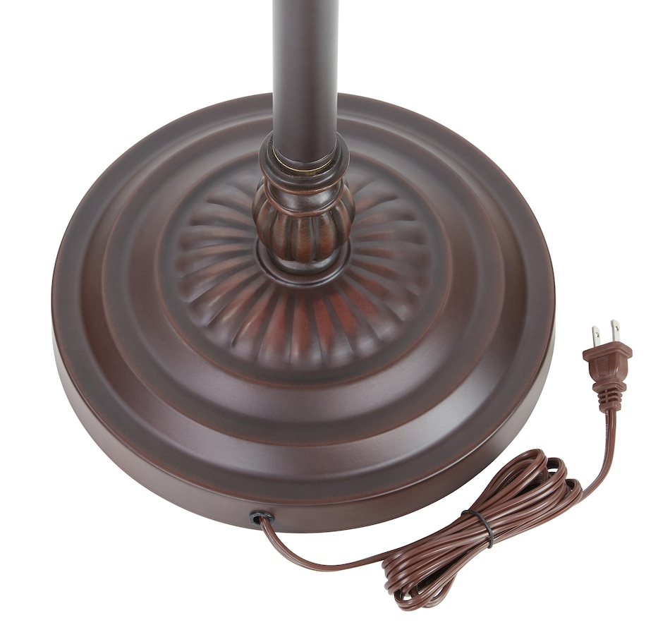 Image 221161_ALTMORE4.jpg, Product 221-161 / Price $599.99, Tiffany Style 62.25" Margriet Stained Glass Dome Shade Candlestick Base Floor Lamp from Tiffany Style Lighting on TSC.ca's Home & Garden department