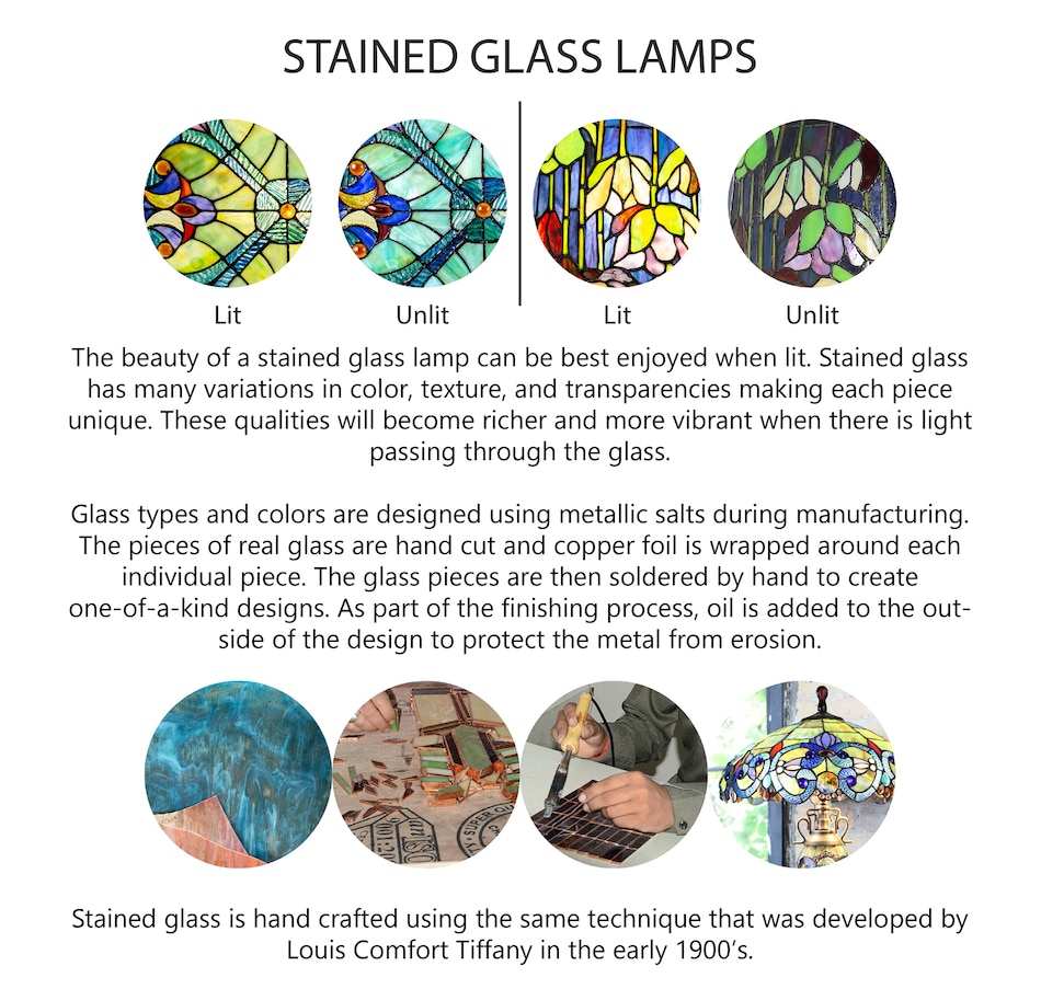 Image 221163_ALTMORE10.jpg, Product 221-163 / Price $401.88, Tiffany Style 64" Veronica Blue Stained Glass Dome Shade Candlestick Floor Lamp from Tiffany Style Lighting on TSC.ca's Home & Garden department