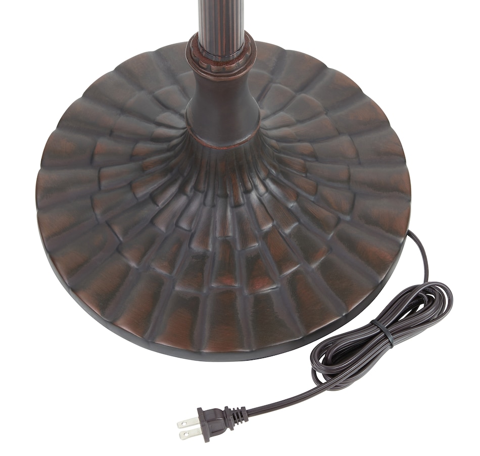 Image 221163_ALTMORE7.jpg, Product 221-163 / Price $401.88, Tiffany Style 64" Veronica Blue Stained Glass Dome Shade Candlestick Floor Lamp from Tiffany Style Lighting on TSC.ca's Home & Garden department