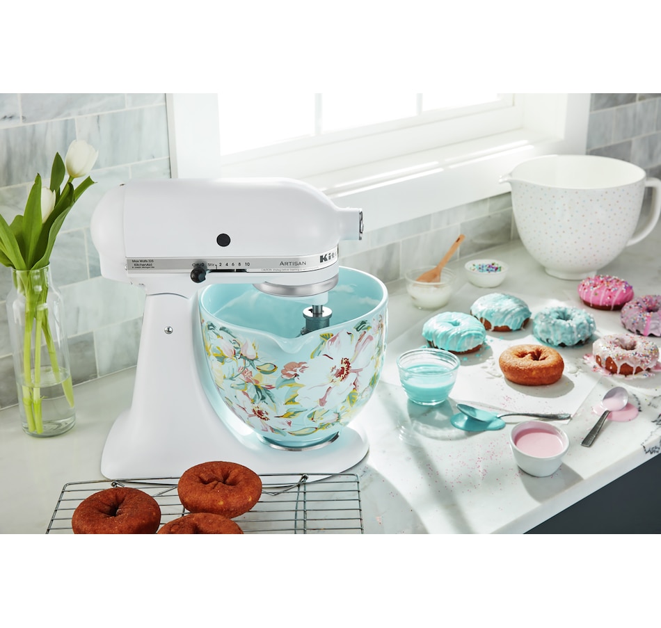 Image 221186_ALTMORE2.jpg, Product 221-186 / Price $109.99, KitchenAid 5-Quart White Gardenia Ceramic Bowl from KitchenAid on TSC.ca's Kitchen department