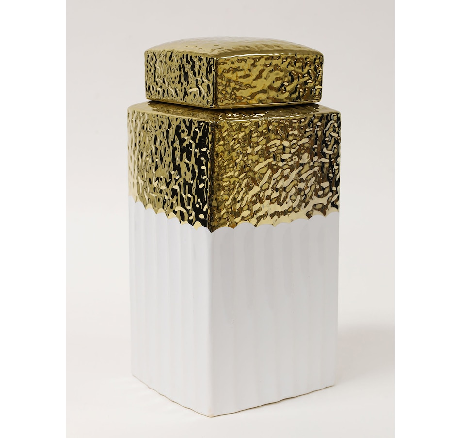Image 221290_ALTMORE1.jpg, Product 221-290 / Price $99.33, Inspire Me Home Decor White Hammered Canisters With Lids (Set of 3) from Inspire Me! Home Decor on TSC.ca's Home & Garden department