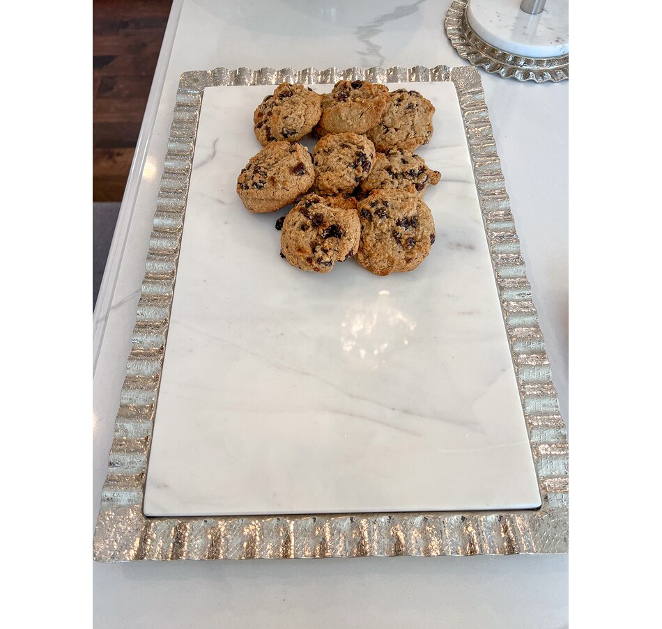 Image 221299_ALTMORE2.jpg, Product 221-299 / Price $99.33, Inspire Me Home Decor Large Rectangle Marble Serving Tray With Ripple Edge from Inspire Me! Home Decor on TSC.ca's Kitchen department