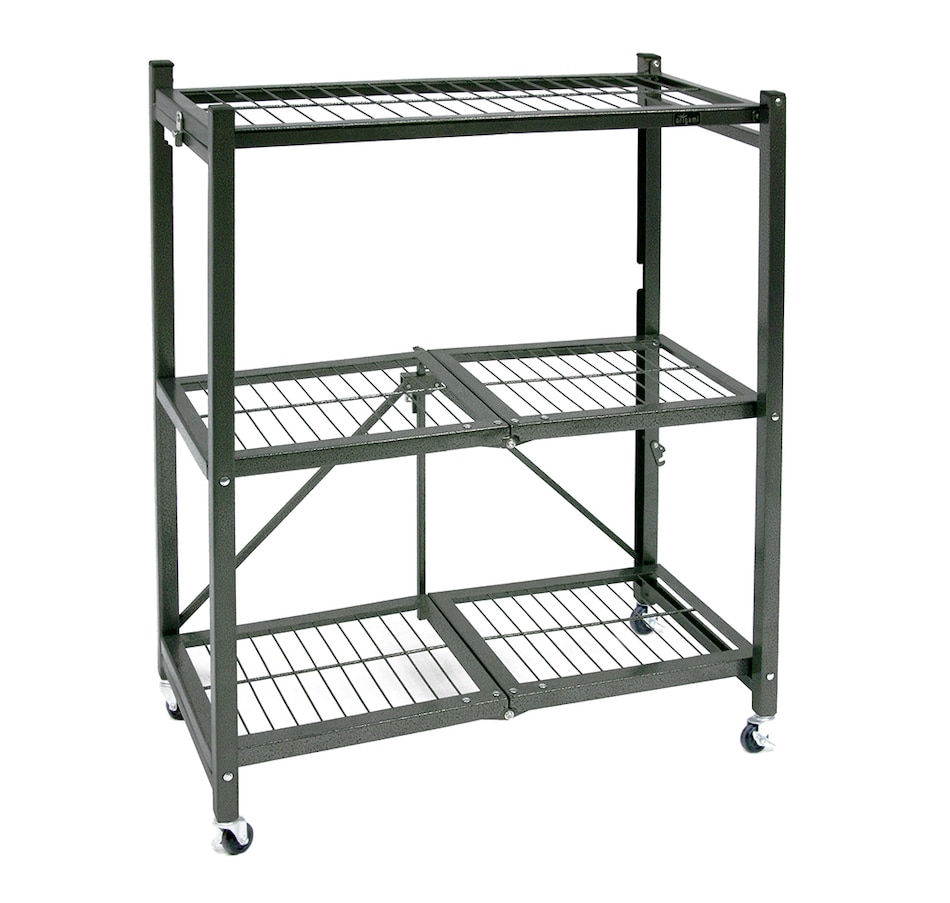 Image 221344.jpg , Product 221-344 / Price $109.99 , Origami 3-Tier Shelves With Casters from Origami Rack on TSC.ca's Home & Garden department