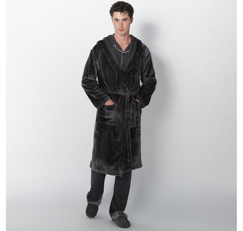 Image 221354_CHR.jpg, Product 221-354 / Price $29.33, Guillaume Men's Micro Mink Hooded Robe from Guillaume on TSC.ca's Fashion department