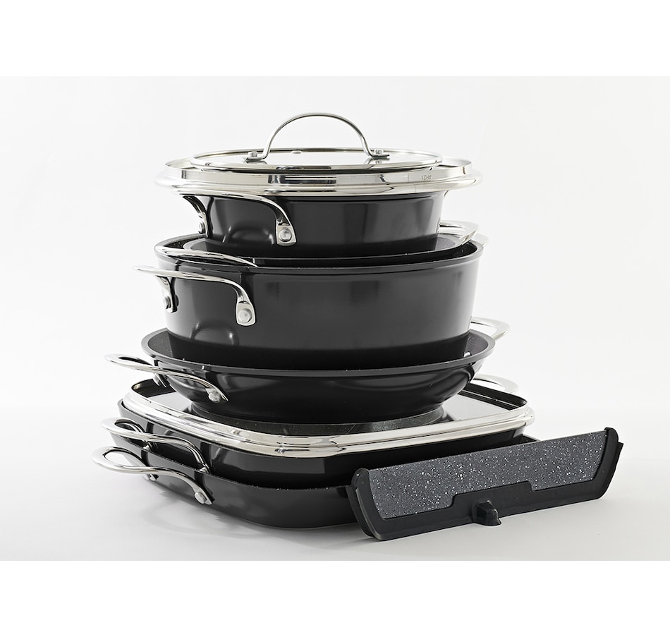 Kitchen Cookware Cookware Sets Curtis Stone 10 Piece Cookware Set Tscca Online 