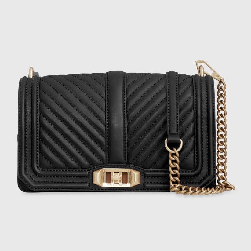 Rebecca minkoff chevron hot sale quilted love crossbody