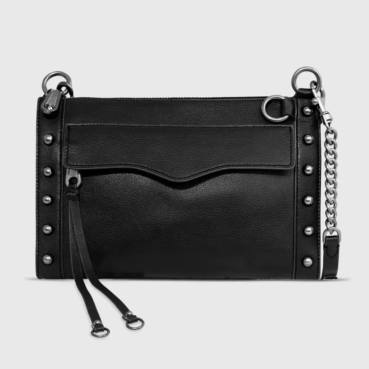 Black studded crossbody best sale