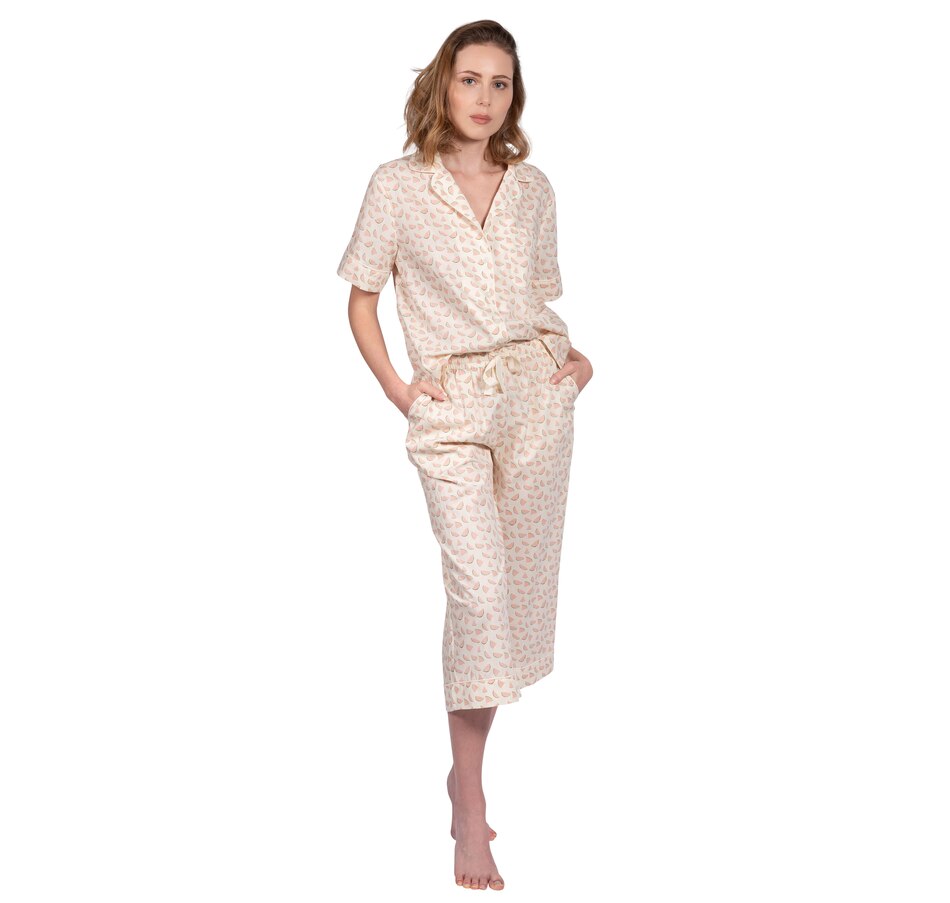 Image 221498_ALTMORE1.jpg, Product 221-498 / Price $54.88, Lattelove Poplin PJ Capri Set from LATTELOVE on TSC.ca's Fashion department