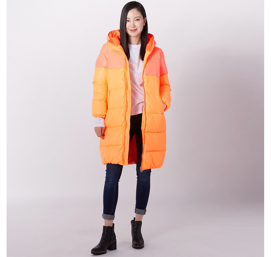 Image 221526_ORA.jpg, Product 221-526 / Price $339.99, Hilary MacMillan Orange Two-Tone Puffer from Hilary MacMillan on TSC.ca's Clothing & Shoes department