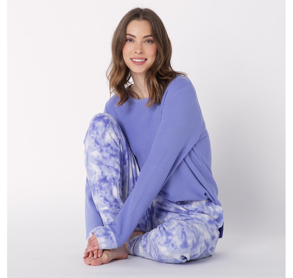 Clothing & Shoes - Pajamas & Loungewear - Pajama Sets & Nightgowns - Cuddl  Duds Fleecewear with Stretch PJ Set - Online Shopping for Canadians