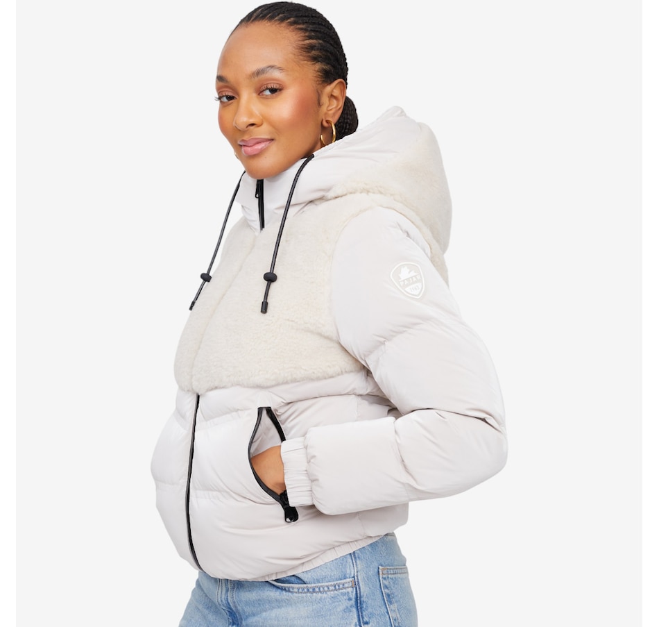 Image 221676_ALTMORE2.jpg, Product 221-676 / Price $499.00, Pajar Nephele Women's Mixed Media Short Puffer from Pajar on TSC.ca's Fashion department