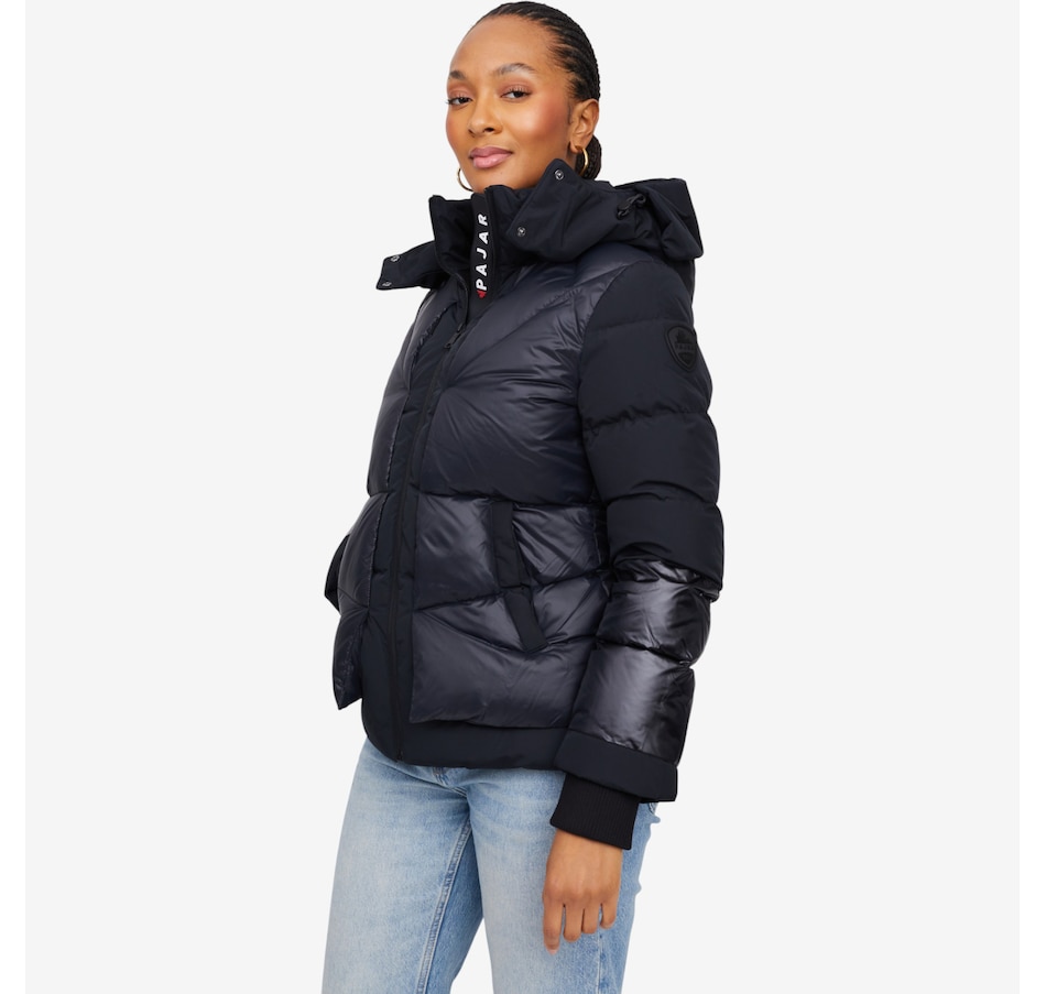 Image 221677_ALTMORE2.jpg, Product 221-677 / Price $499.00, Pajar Vega Women's Mixed Puffer With Removable Hood from Pajar on TSC.ca's Fashion department