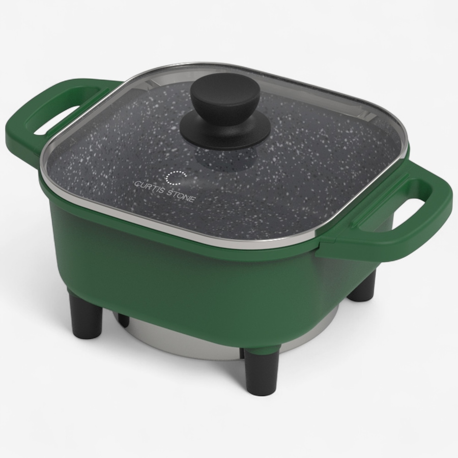 Image 221839_HGR.jpg, Product 221-839 / Price $59.99, Curtis Stone 8" Dura-Pan Non-Stick Square Electric Skillet from Curtis Stone on TSC.ca's Kitchen department