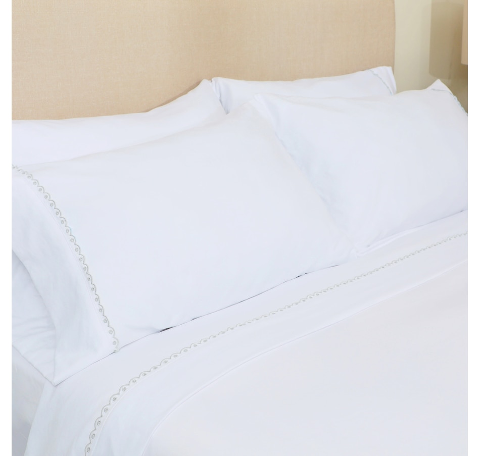Image 221847_GRY.jpg, Product 221-847 / Price $69.99 - $119.99, Berkshire Eyelet Embroidered Heritage Sheet Set from Berkshire on TSC.ca's Home & Garden department