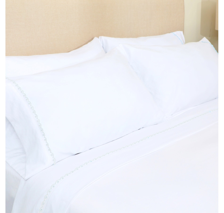 Image 221847_WHT.jpg, Product 221-847 / Price $69.99 - $119.99, Berkshire Eyelet Embroidered Heritage Sheet Set from Berkshire on TSC.ca's Home & Garden department