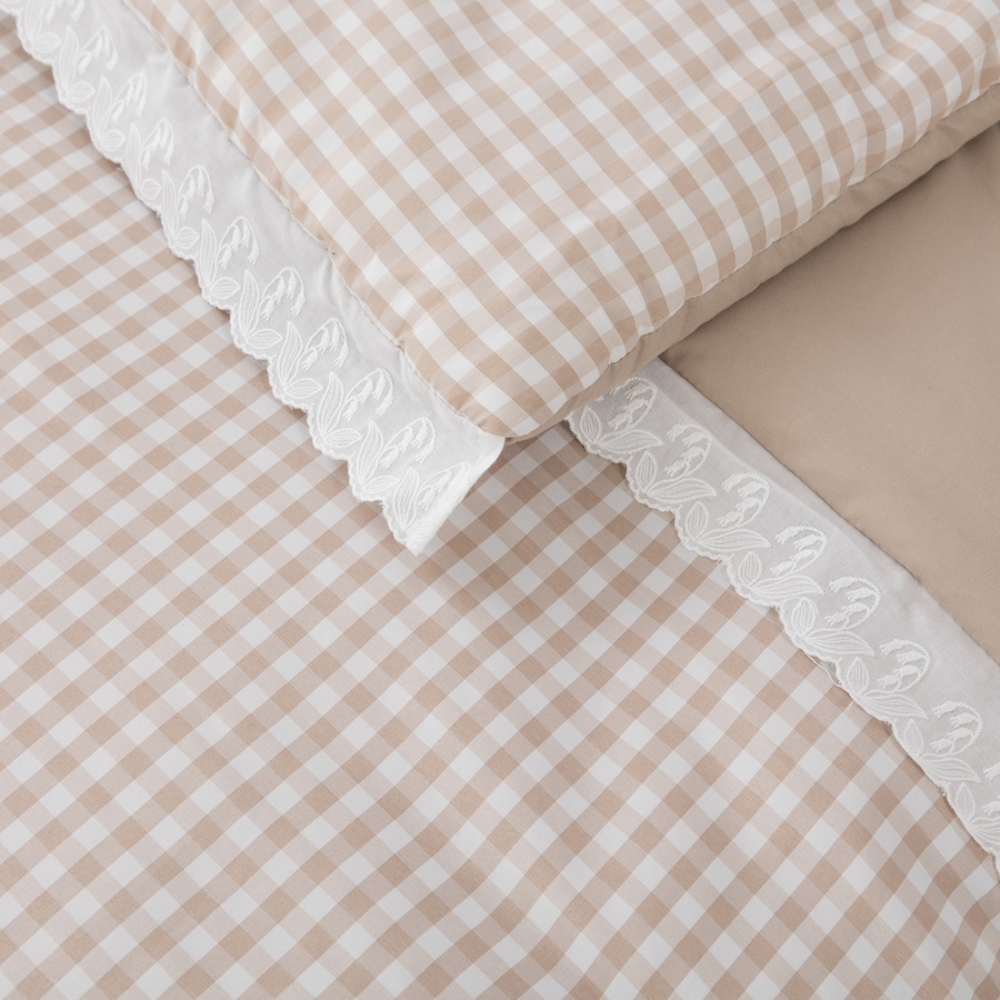 Image 221848_ALTMORE1.jpg, Product 221-848 / Price $89.99 - $159.99, Berkshire Lament Gingham Comforter Set with Lace Trim from Berkshire on TSC.ca's Home & Garden department