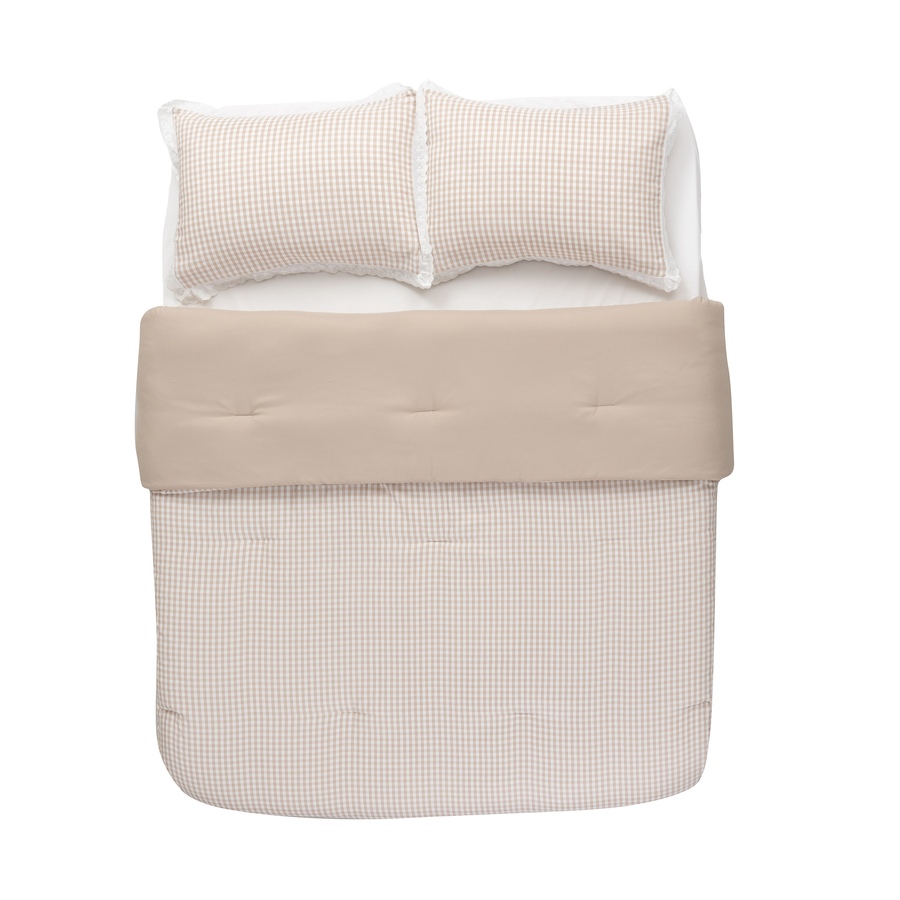 Image 221848_ALTMORE5.jpg, Product 221-848 / Price $89.99 - $159.99, Berkshire Lament Gingham Comforter Set with Lace Trim from Berkshire on TSC.ca's Home & Garden department
