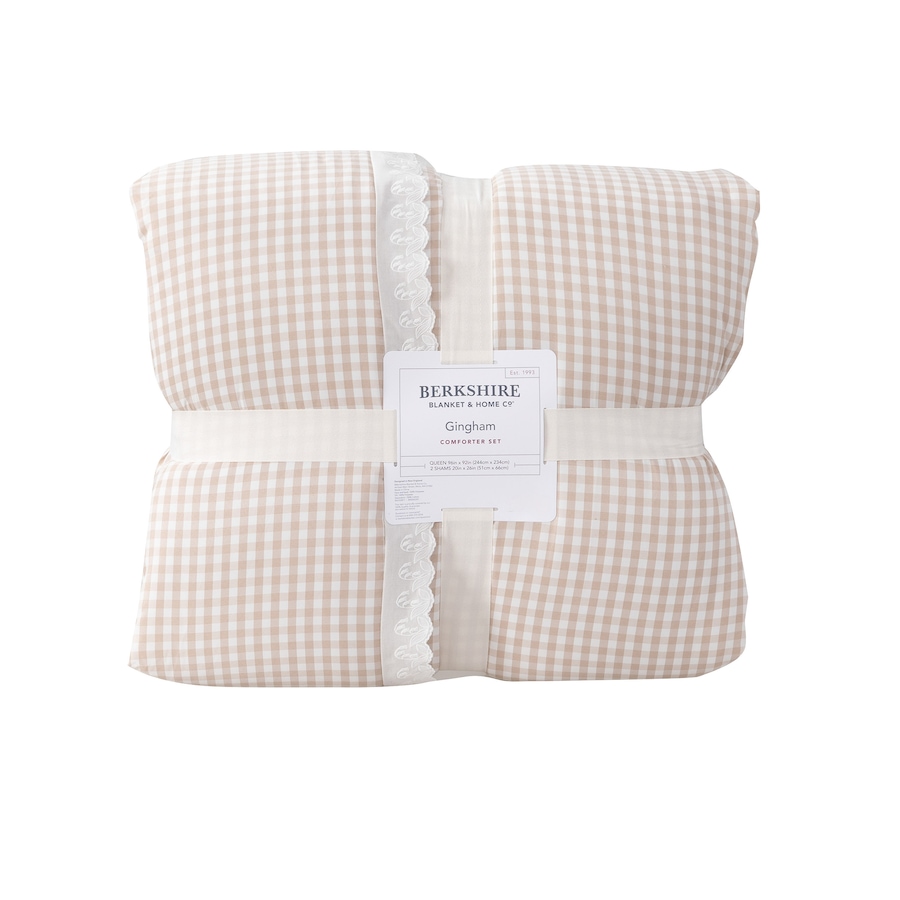 Image 221848_ALTMORE6.jpg, Product 221-848 / Price $89.99 - $159.99, Berkshire Lament Gingham Comforter Set with Lace Trim from Berkshire on TSC.ca's Home & Garden department