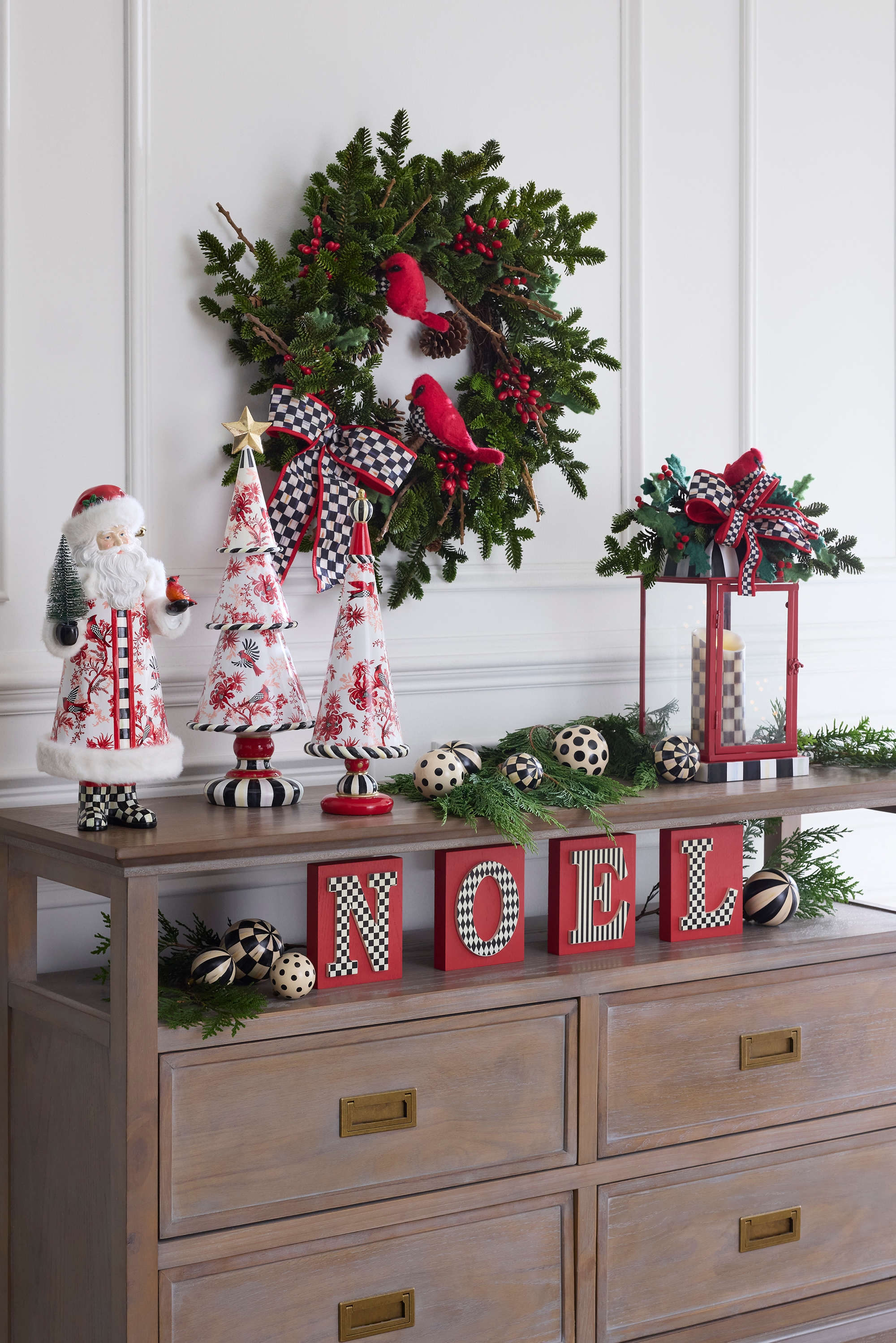 MacKenzie-Childs Cardinal Toile Tiered Tree - TSC.ca