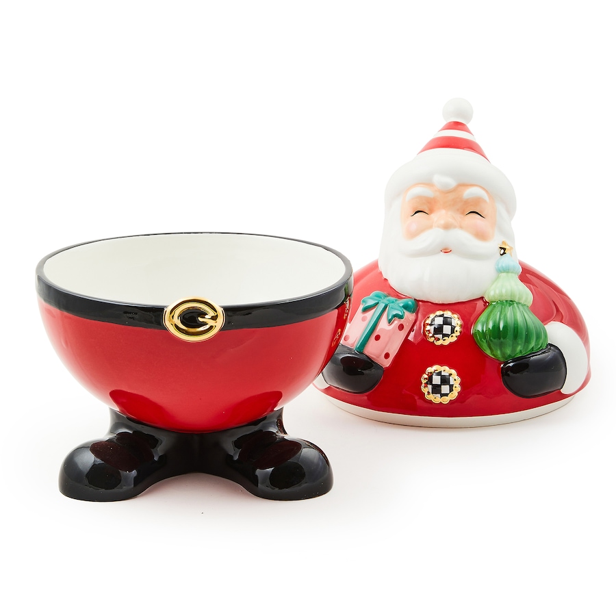 Image 221853_ALTMORE1.jpg, Product 221-853 / Price $96.33, MacKenzie-Childs Granny Kitsch Santa Cookie Jar from MacKenzie Childs on TSC.ca's Kitchen department