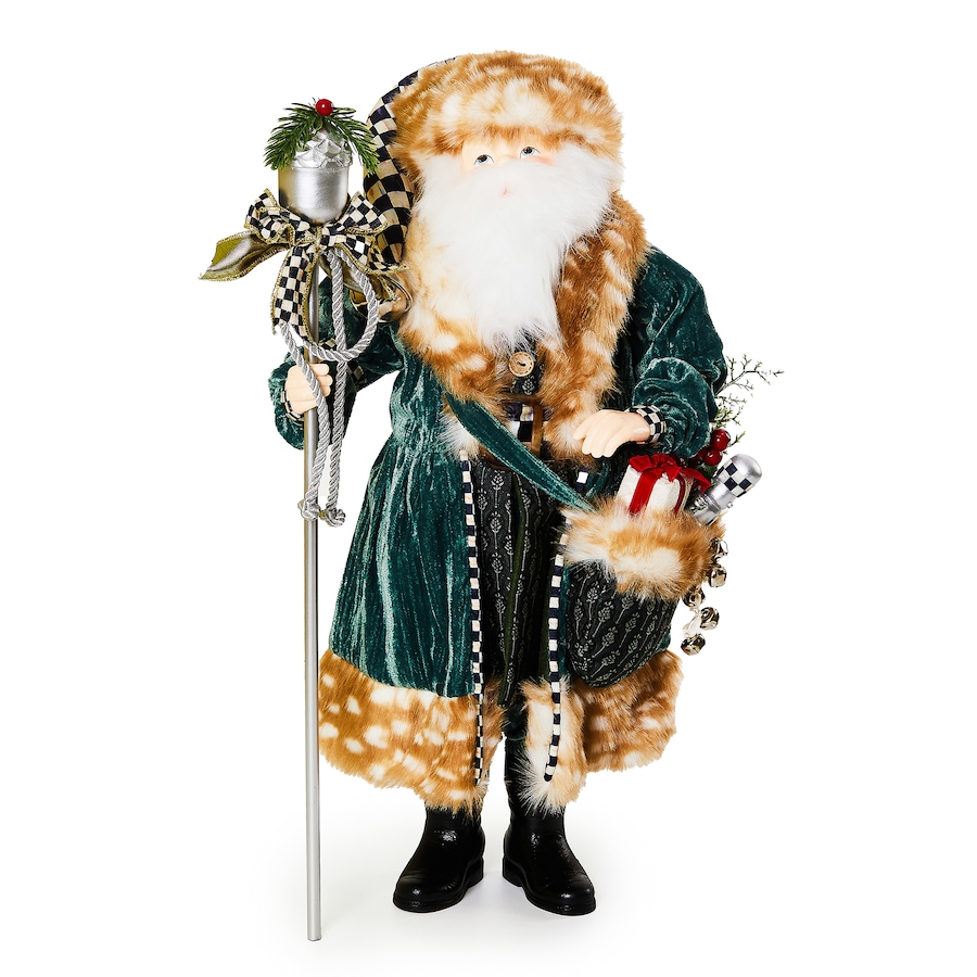 Image 221861.jpg, Product 221-861 / Price $99.33, MacKenzie-Childs Farmhouse Holiday Santa with Staff from MacKenzie Childs on TSC.ca's Home & Garden department