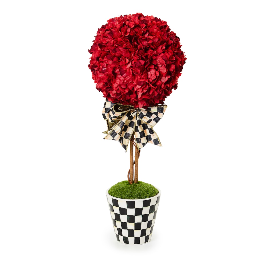 Image 221874.jpg, Product 221-874 / Price $99.88, MacKenzie-Childs Small Red Topiary Drop In from MacKenzie Childs on TSC.ca's Home & Garden department