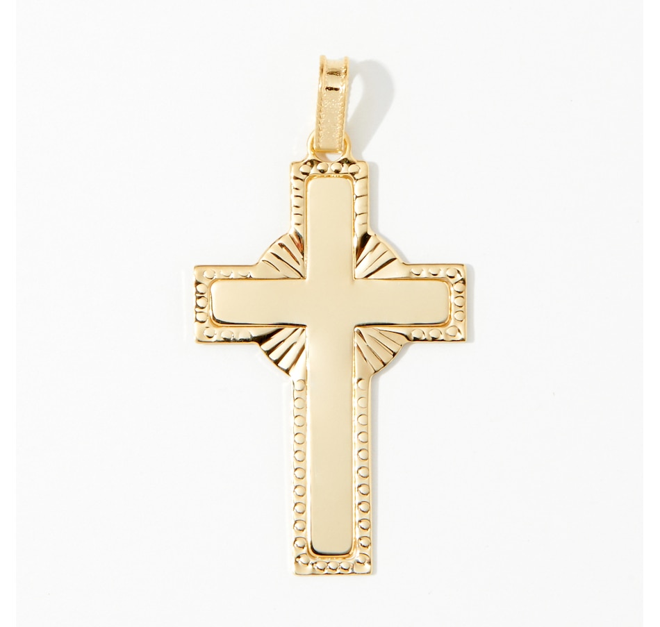 Image 221916.jpg, Product 221-916 / Price $189.99, Stefano Oro 14K Yellow Gold Radiant Cross Pendant from Stefano Oro on TSC.ca's Jewellery department