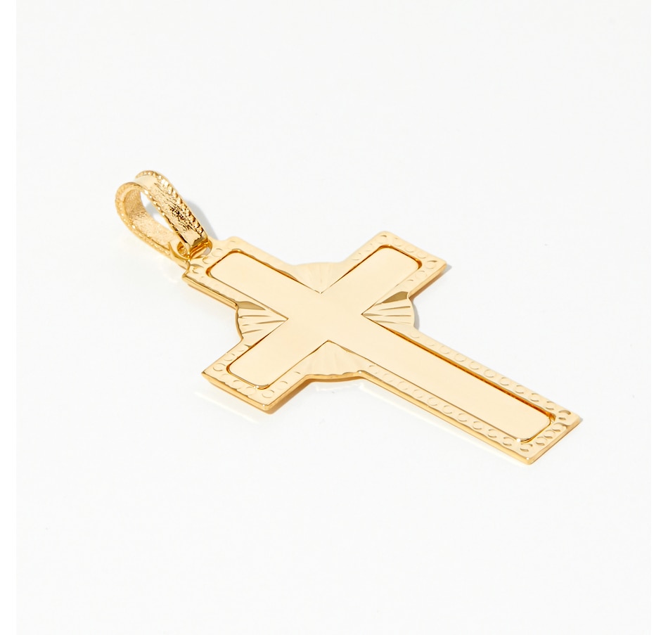 Image 221916_ALTMORE1.jpg, Product 221-916 / Price $189.99, Stefano Oro 14K Yellow Gold Radiant Cross Pendant from Stefano Oro on TSC.ca's Jewellery department