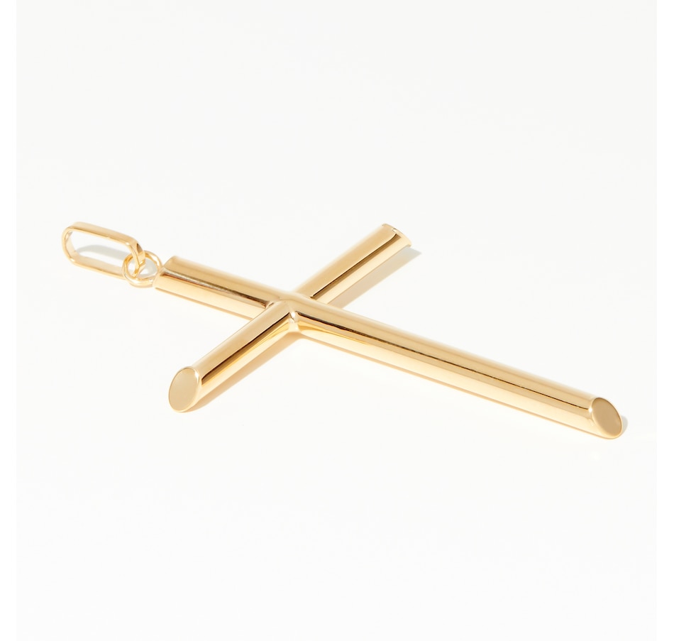 Image 221917_ALTMORE1.jpg, Product 221-917 / Price $279.88, Stefano Oro 14K Yellow Gold Mirror Cross Pendant from Stefano Oro on TSC.ca's Jewellery department