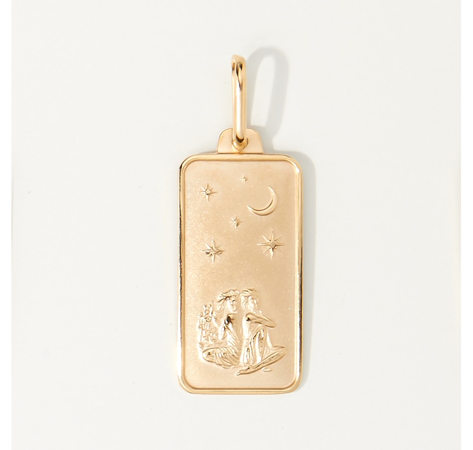 Image 221920_GEM.jpg, Product 221-920 / Price $489.99, Stefano Oro 14K Yellow Gold Zodiac Tag Pendant from Stefano Oro on TSC.ca's Jewellery department