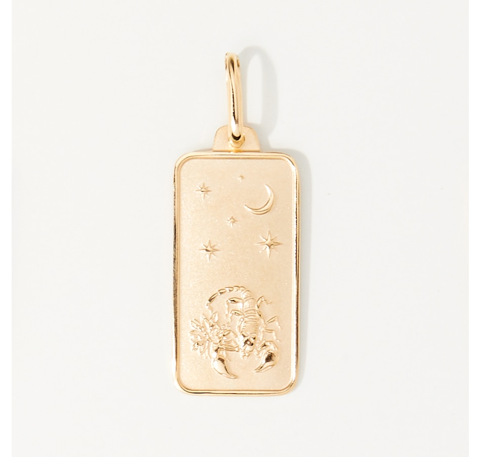 Image 221920_SCO.jpg, Product 221-920 / Price $489.99, Stefano Oro 14K Yellow Gold Zodiac Tag Pendant from Stefano Oro on TSC.ca's Jewellery department