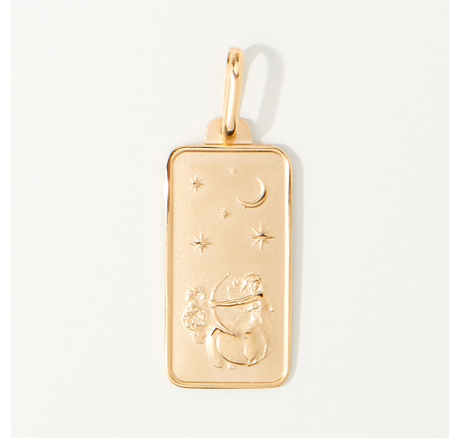 Image 221920_SGI.jpg, Product 221-920 / Price $489.99, Stefano Oro 14K Yellow Gold Zodiac Tag Pendant from Stefano Oro on TSC.ca's Jewellery department