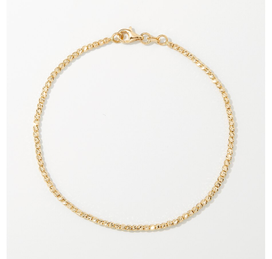 Image 221949.jpg, Product 221-949 / Price $779.99, UNOAERRE 18K Yellow Gold Diamond Cut Bead Bracelet from UnoAErre Jewellery on TSC.ca's Jewellery department