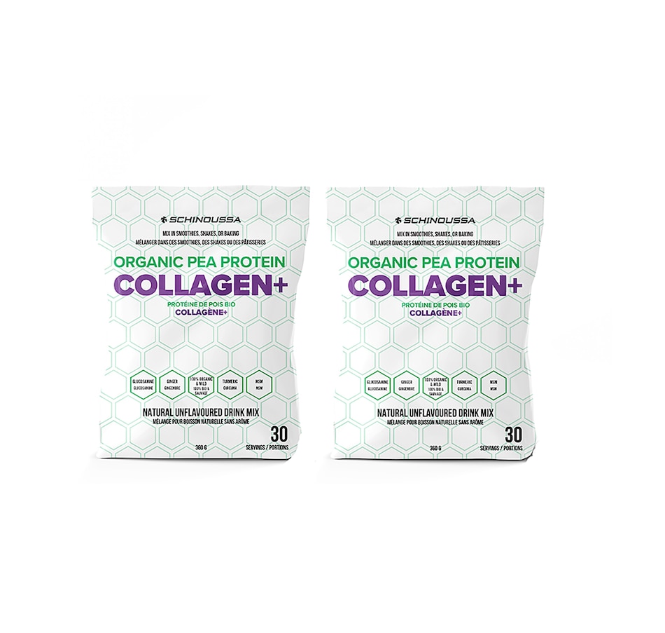 Image 222202.jpg, Product 222-202 / Price $79.00, 60-Day Auto-Delivery Schinoussa Organic Pea Protein Collagen+ Duo from Schinoussa on TSC.ca's Health & Fitness department