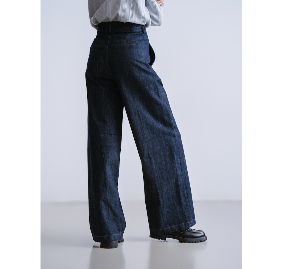 Image 222292_ALTMORE1.jpg, Product 222-292 / Price $150.00, Why Not Pleated Front Denim Pant from Why Not on TSC.ca's Fashion department