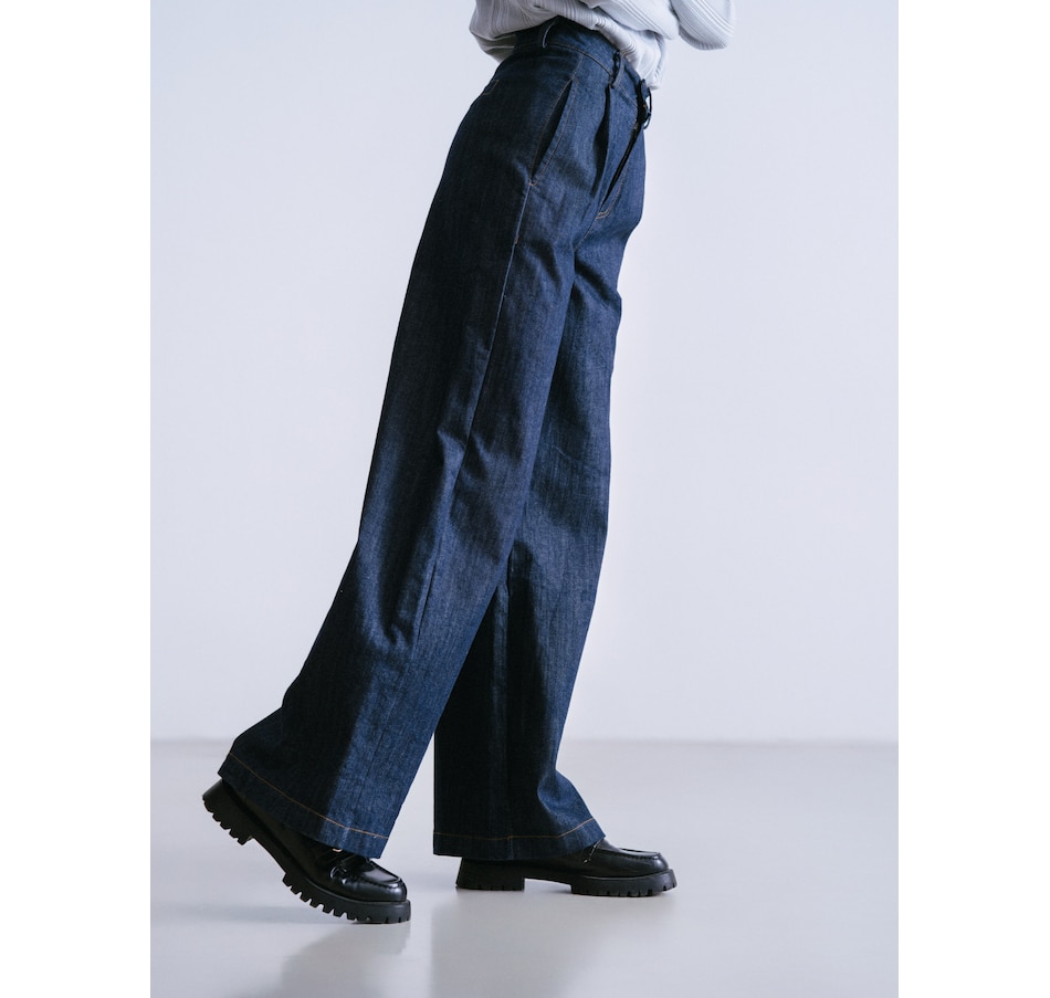 Image 222292_ALTMORE2.jpg, Product 222-292 / Price $150.00, Why Not Pleated Front Denim Pant from Why Not on TSC.ca's Fashion department