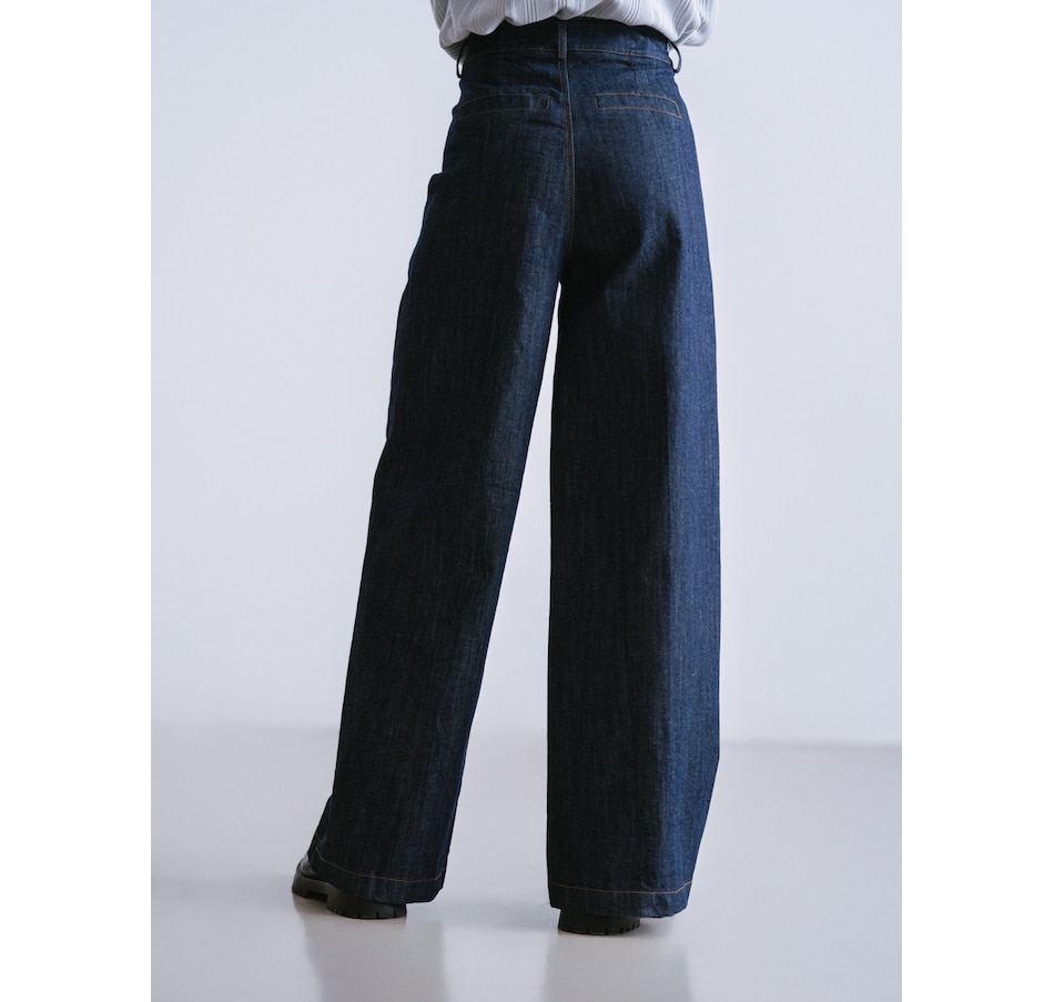 Image 222292_ALTMORE3.jpg, Product 222-292 / Price $150.00, Why Not Pleated Front Denim Pant from Why Not on TSC.ca's Fashion department