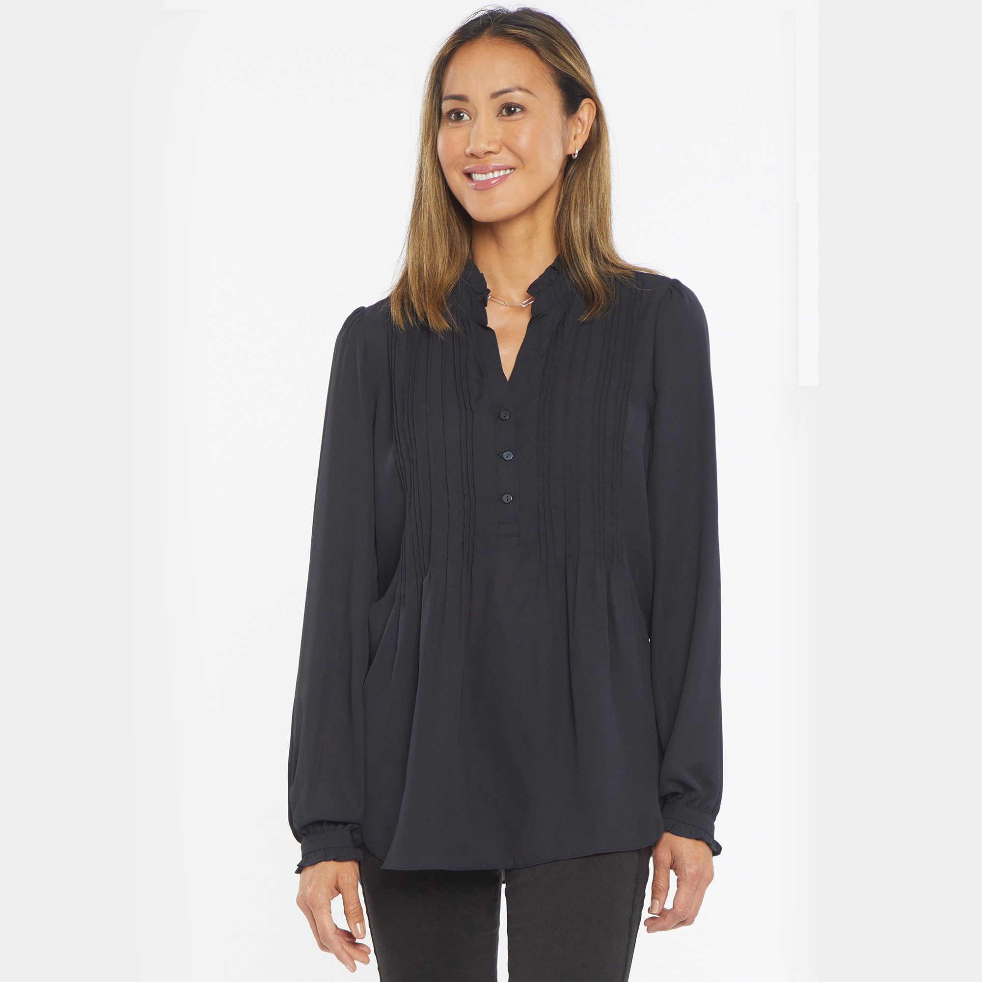 NYDJ Pleated Front Tunic