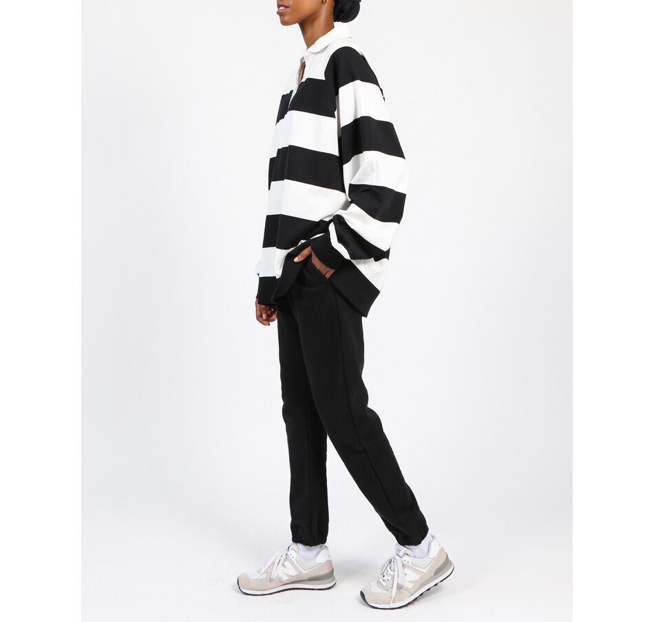 Image 222534_ALTMORE2.jpg, Product 222-534 / Price $88.00, Brunette the Label Polo Stripe Shirt from Brunette The Label on TSC.ca's Fashion department