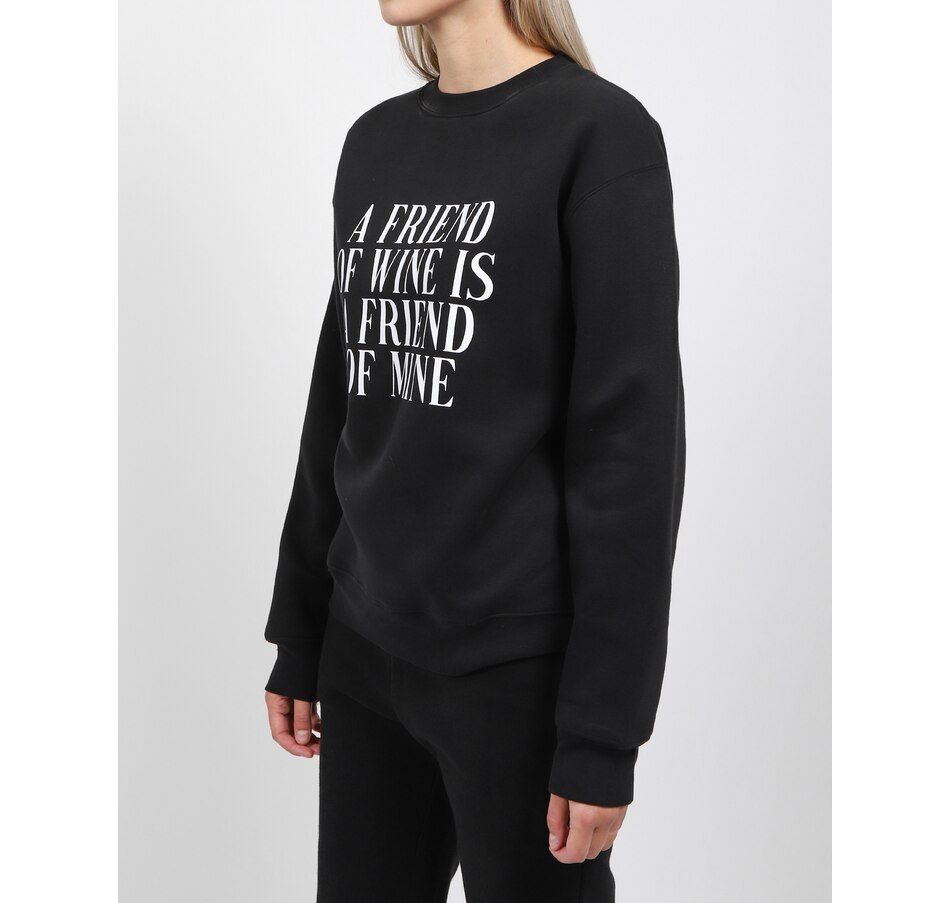 Image 222537_ALTMORE1.jpg, Product 222-537 / Price $79.00, Brunette The Label "Friend Of Wine" Crew Neck Sweater from Brunette The Label on TSC.ca's Fashion department